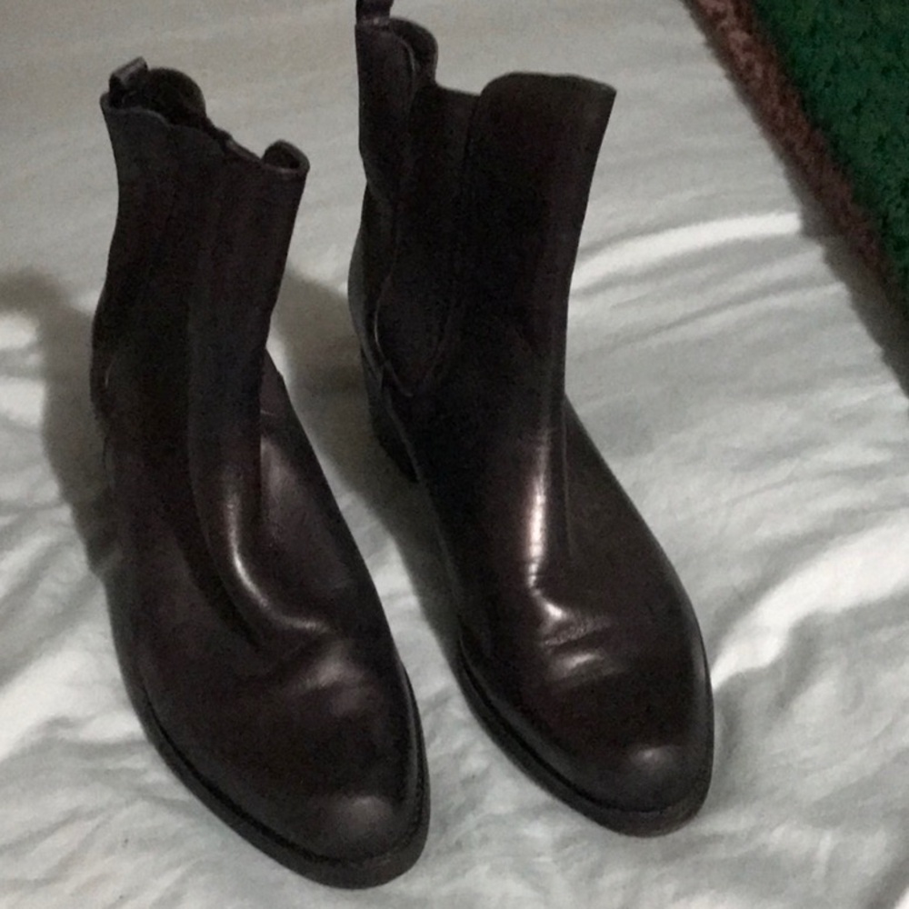 Womens Black Leather Boots